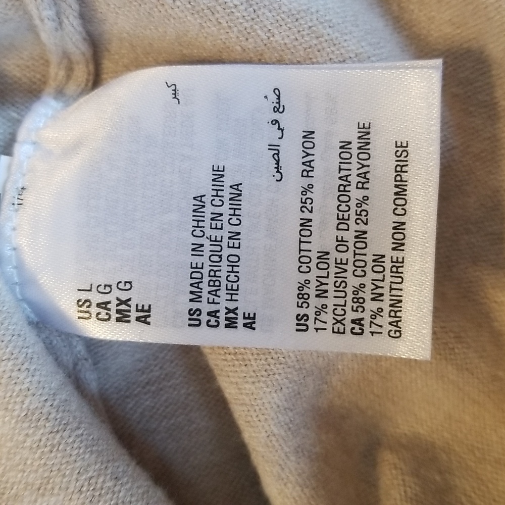 Style And Co Womens Gray Long Sleeve Fringe Sweater Size Large - Picture 8 of 9
